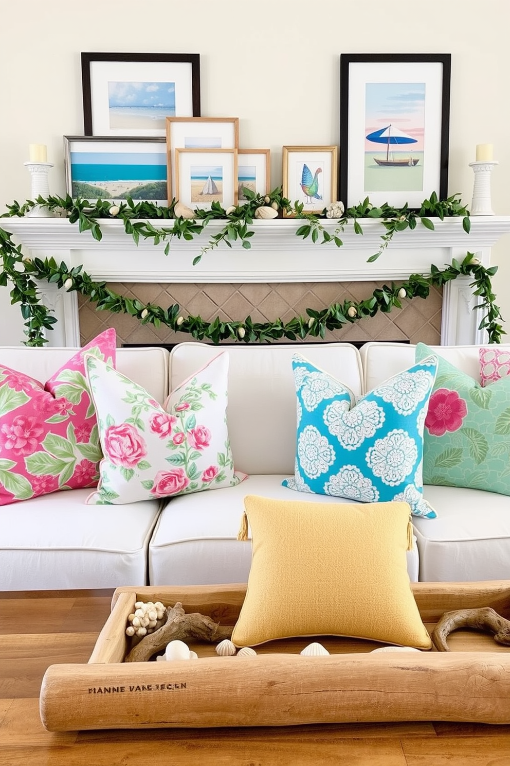 Summer Mantel Decorating Ideas 12