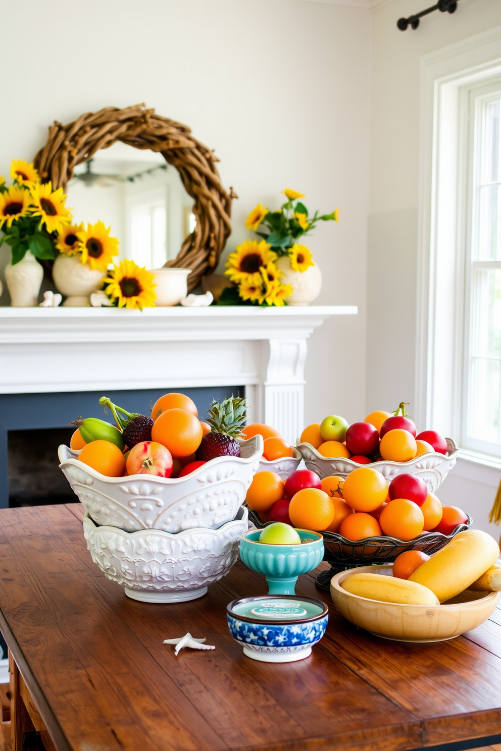 Summer Mantel Decorating Ideas 14