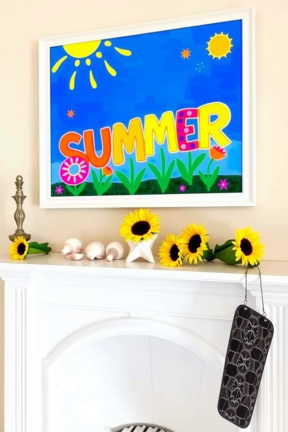 Summer Mantel Decorating Ideas 18