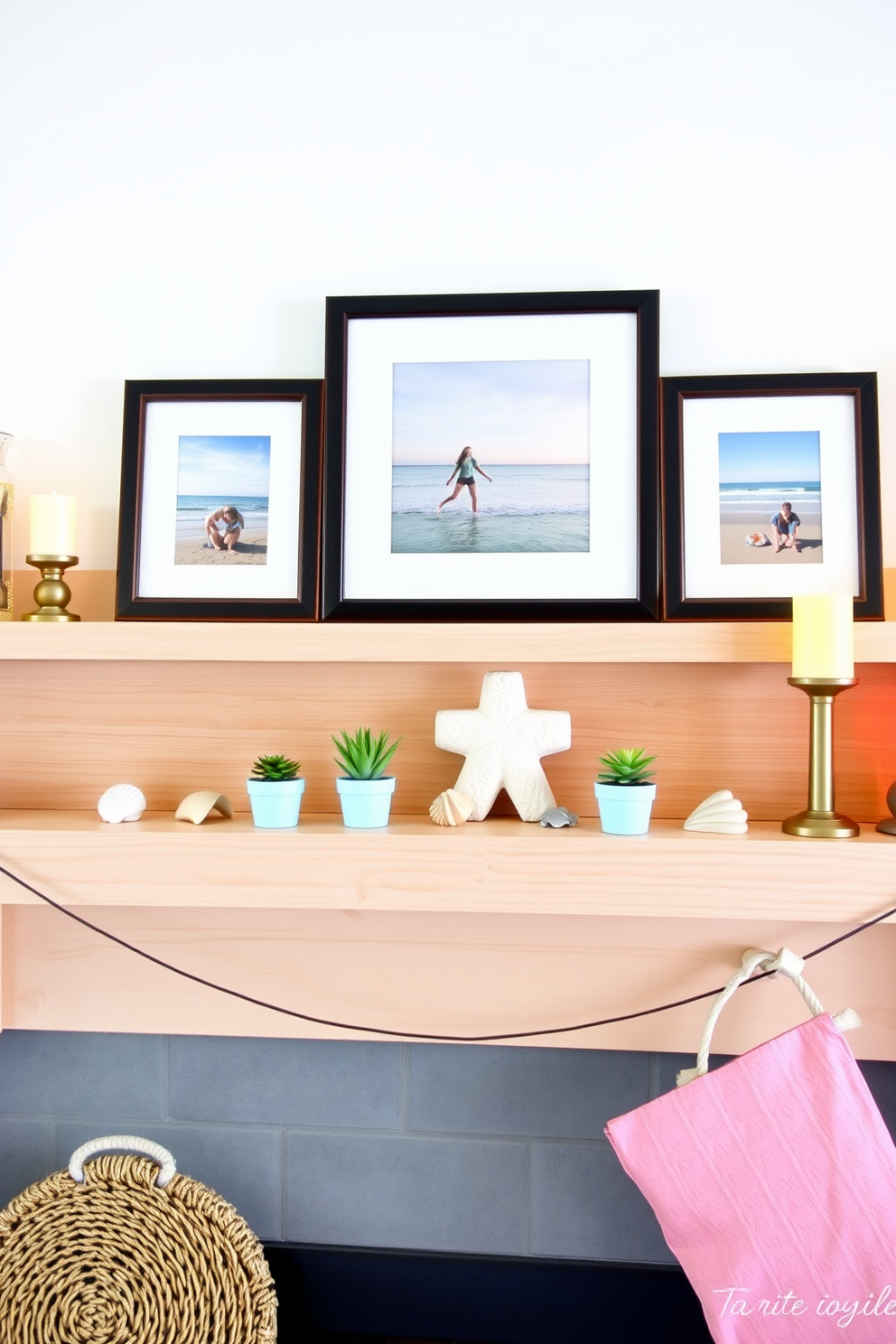 Summer Mantel Decorating Ideas 23