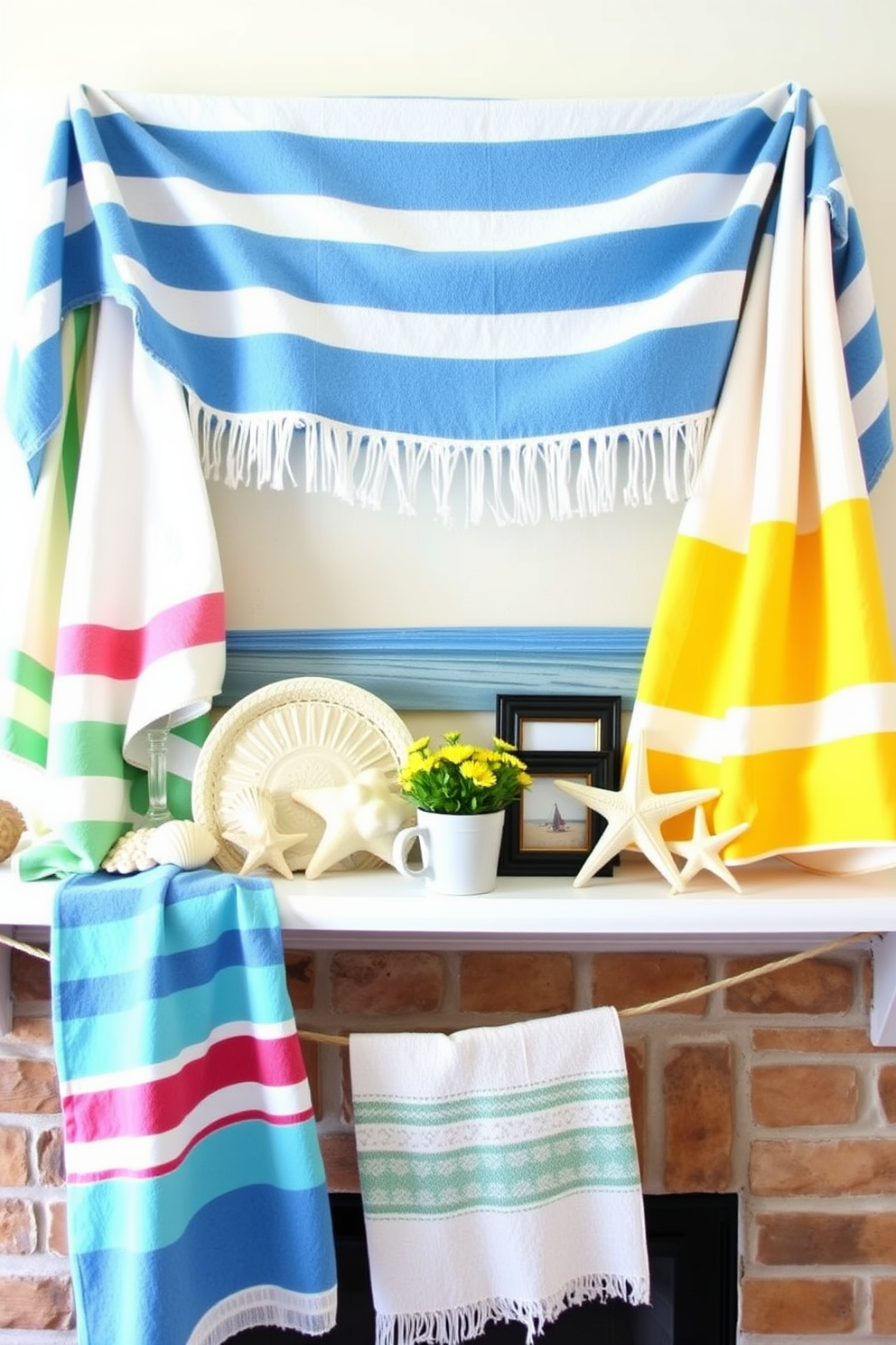 Summer Mantel Decorating Ideas 9