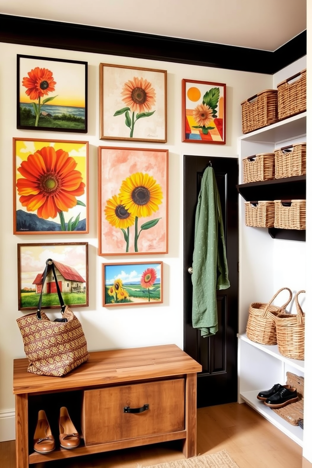 Summer Mudroom Decorating Ideas 13