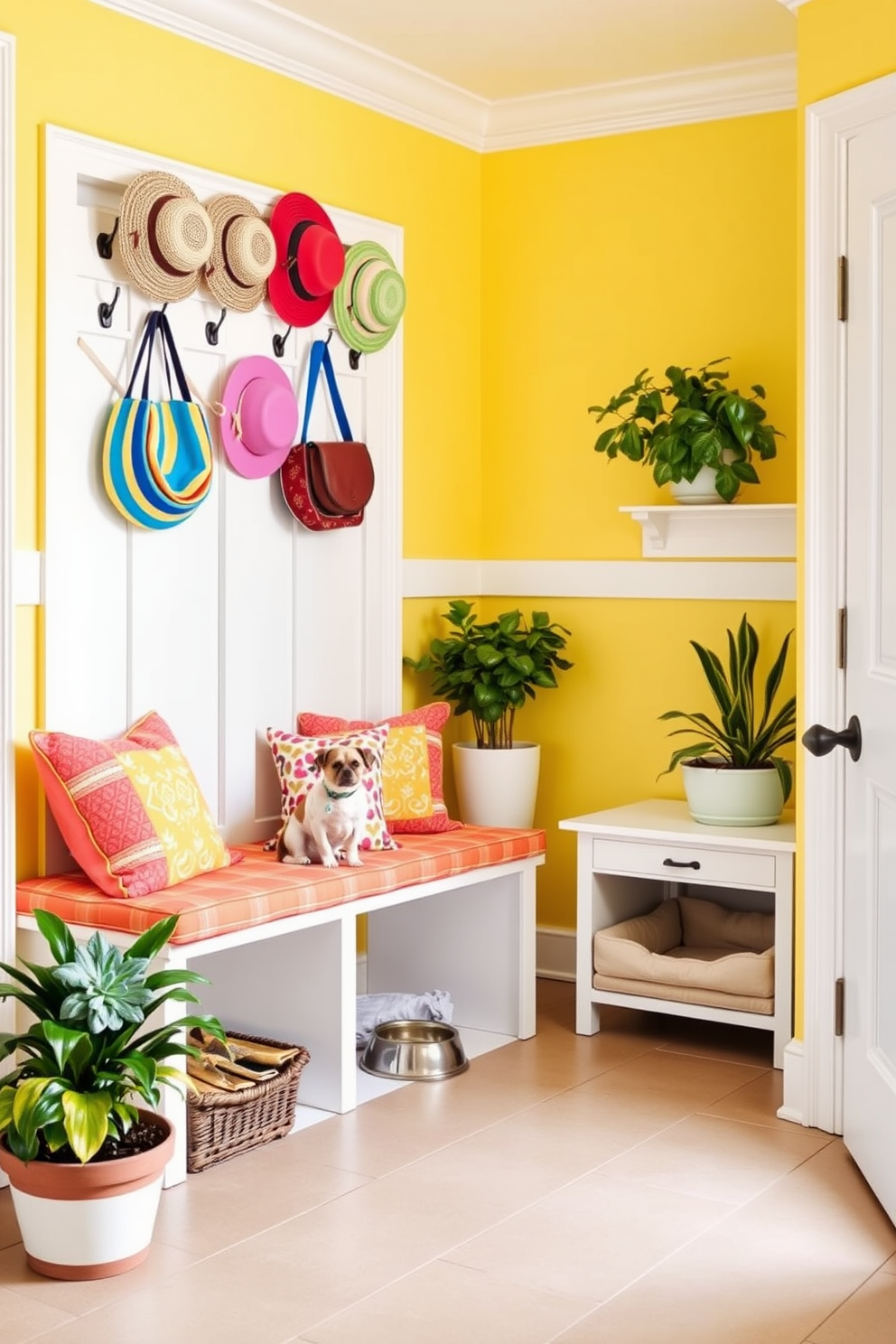 Summer Mudroom Decorating Ideas 17