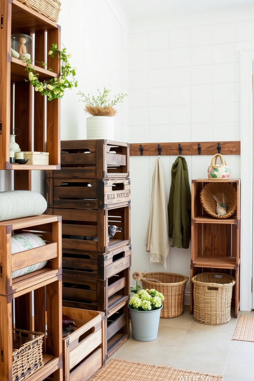 Summer Mudroom Decorating Ideas 21