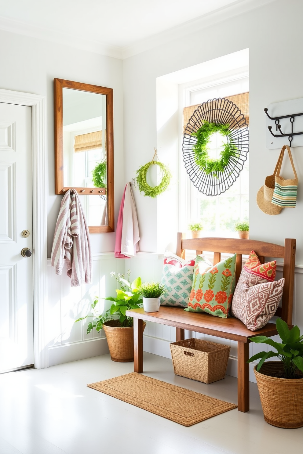 Summer Mudroom Decorating Ideas 22