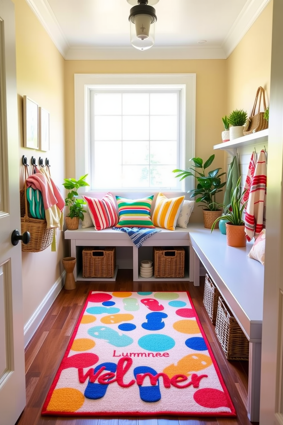 Summer Mudroom Decorating Ideas 25