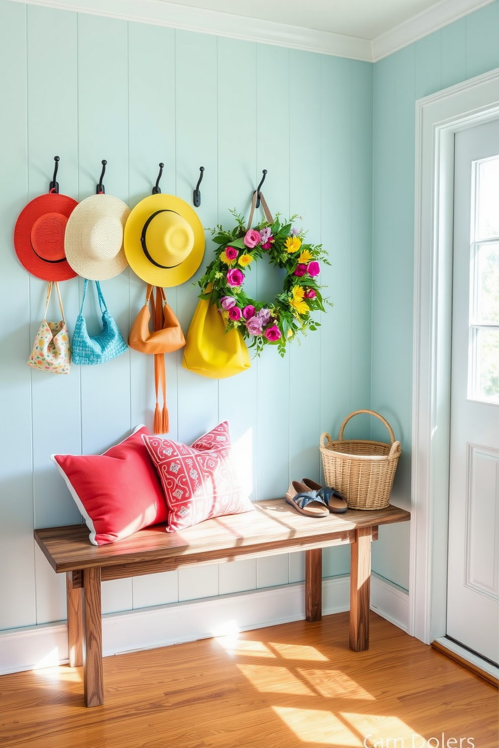 Summer Mudroom Decorating Ideas 27