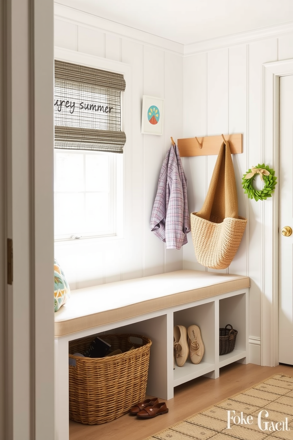 Summer Mudroom Decorating Ideas 3