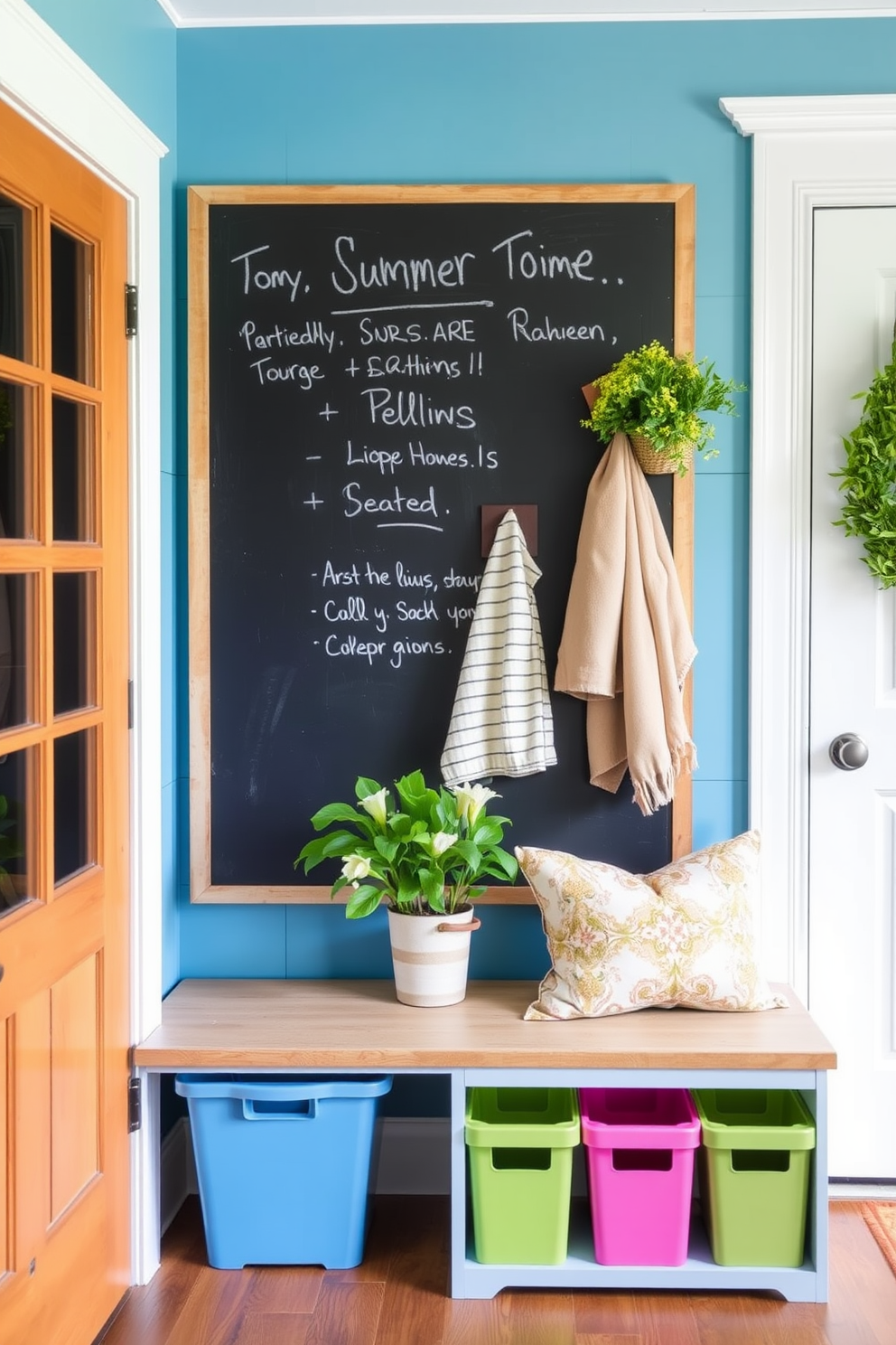 Summer Mudroom Decorating Ideas 5