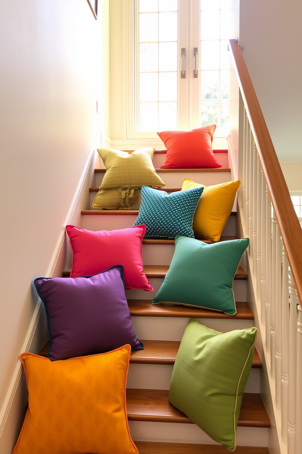 Summer Staircase Decorating Ideas 13