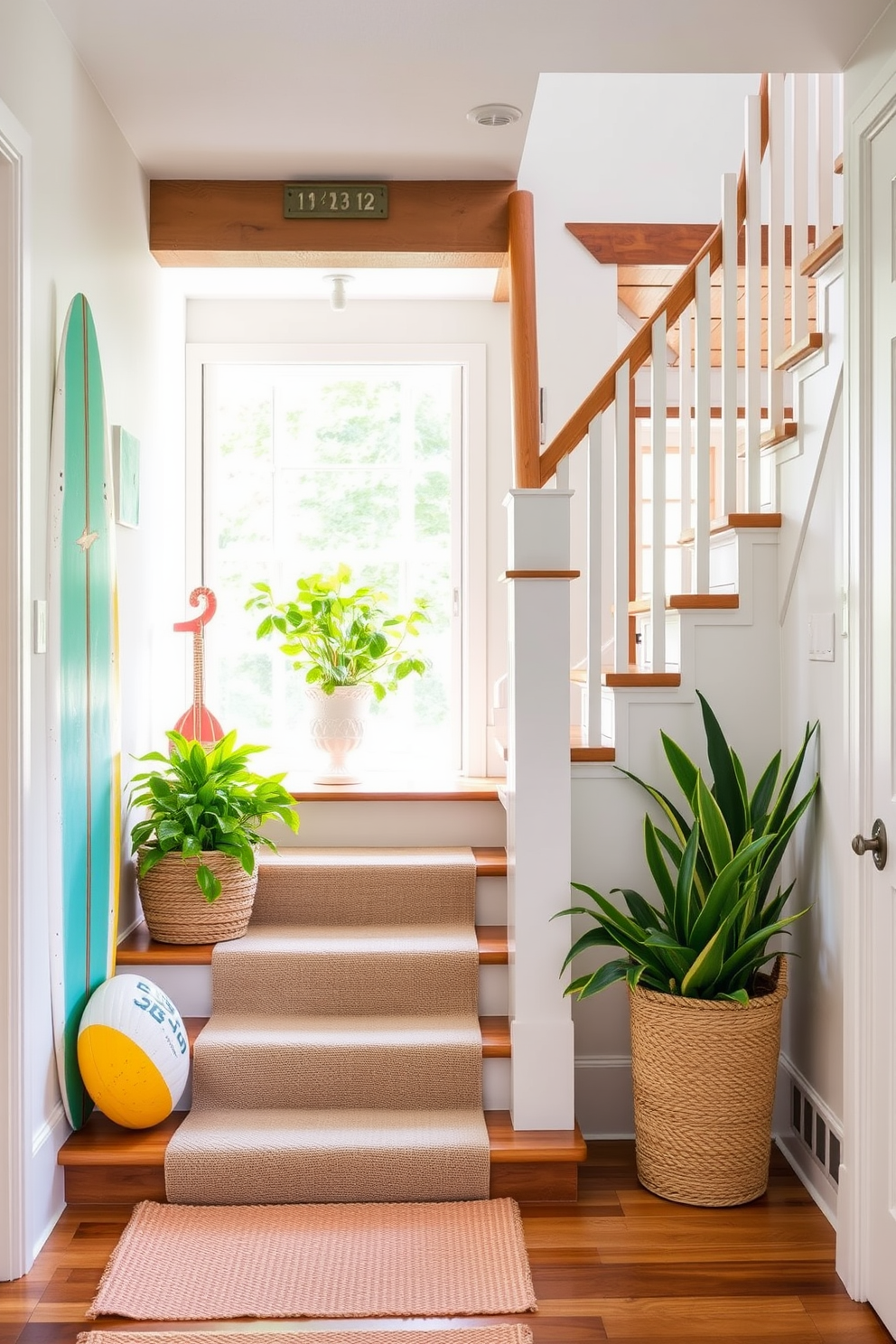 Summer Staircase Decorating Ideas 21