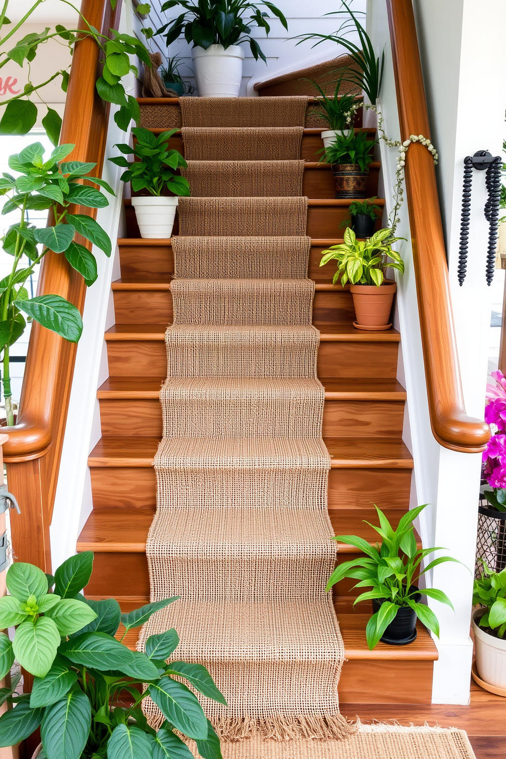 Summer Staircase Decorating Ideas 23