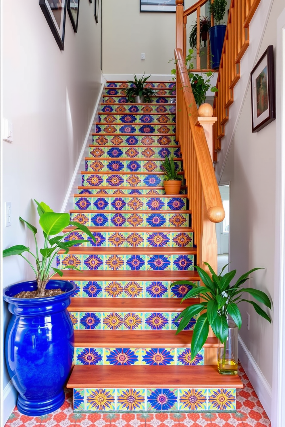 Summer Staircase Decorating Ideas 25