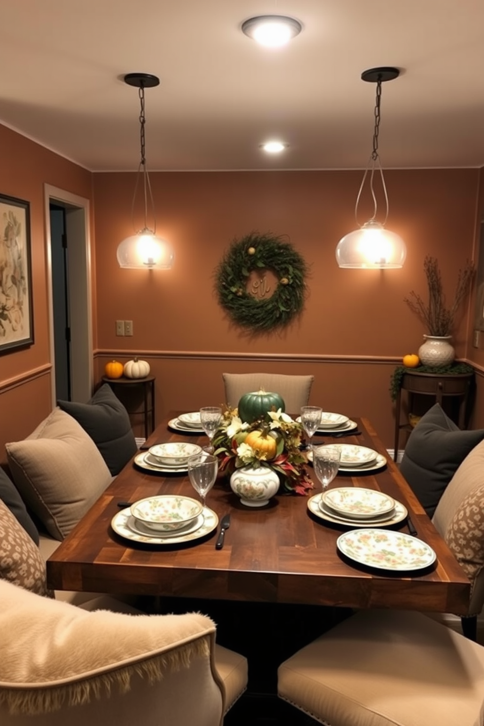 Thanksgiving Basement Decorating Ideas 11