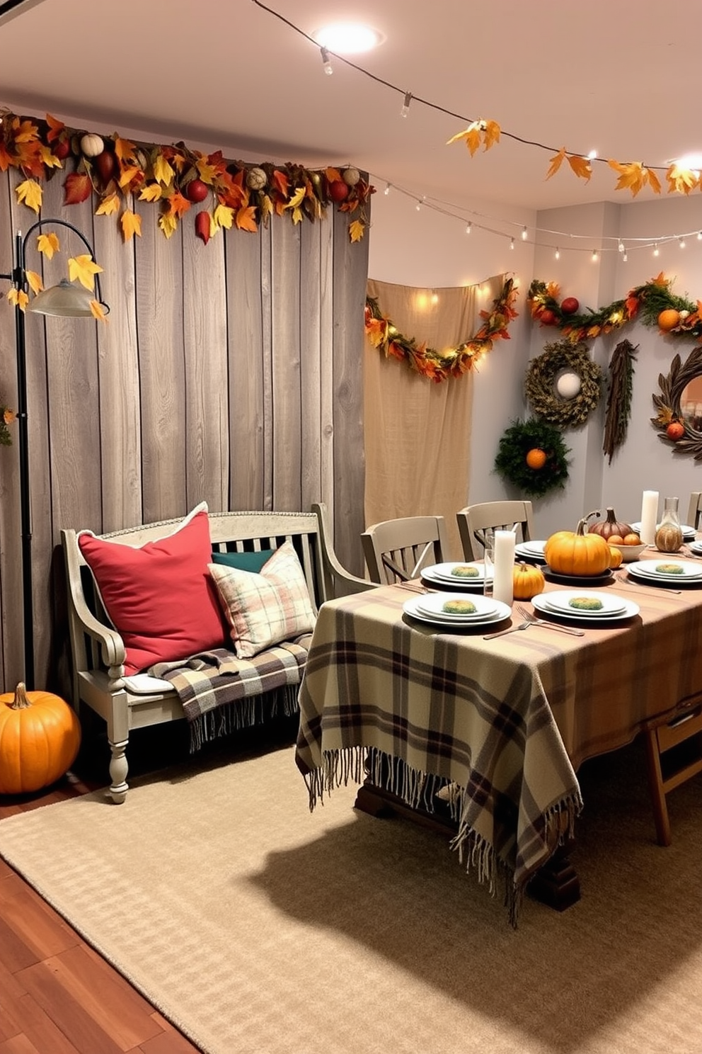 Thanksgiving Basement Decorating Ideas 17