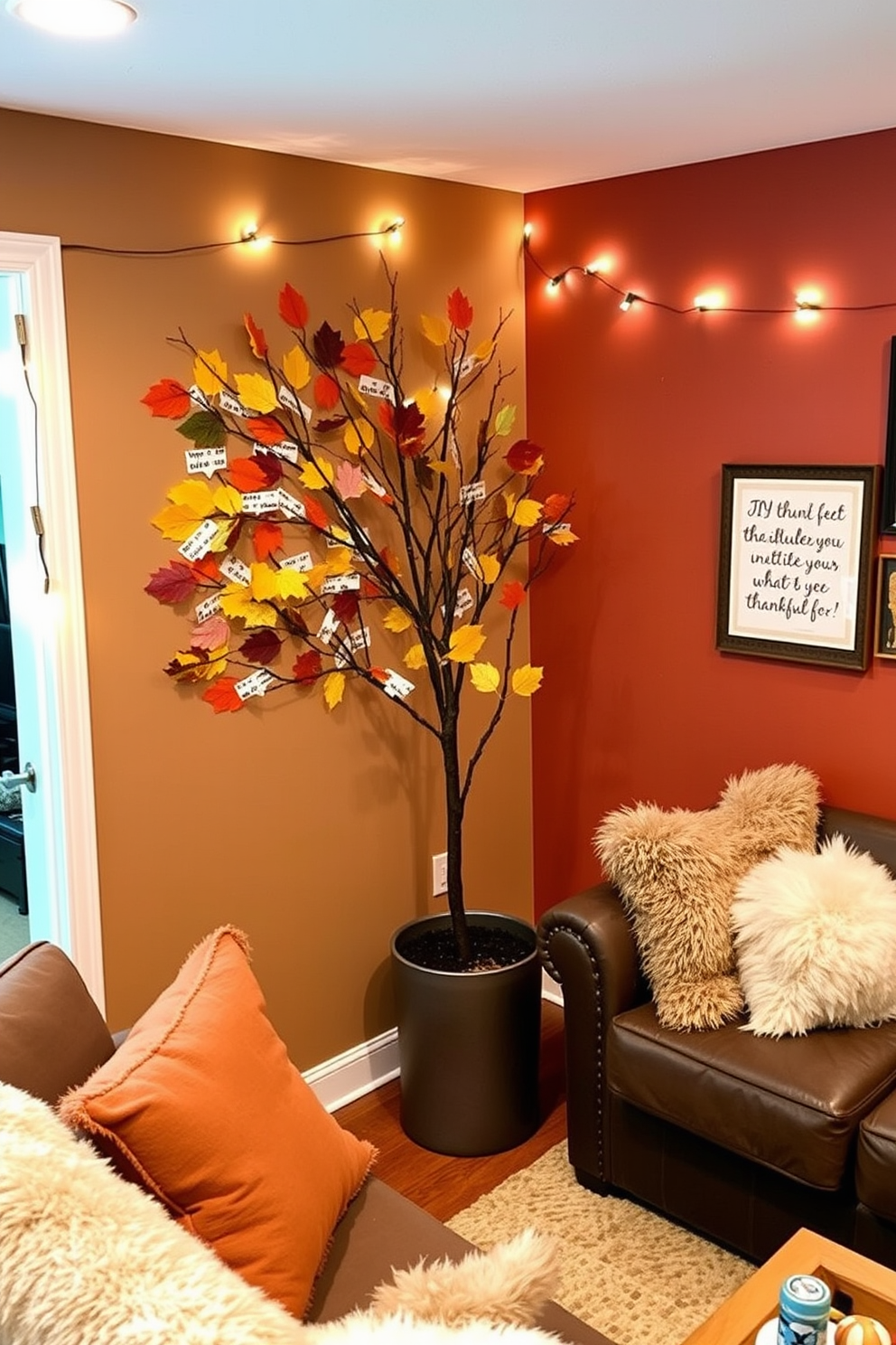 Thanksgiving Basement Decorating Ideas 19