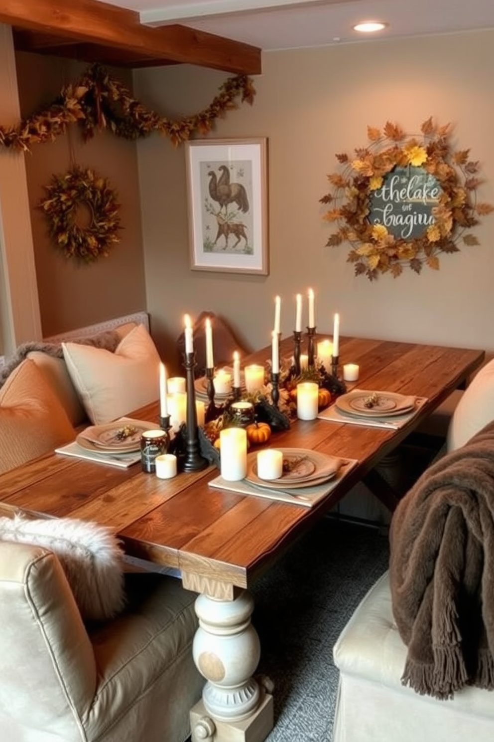 Thanksgiving Basement Decorating Ideas 21