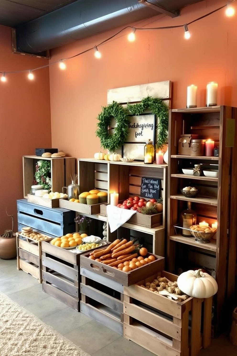 Thanksgiving Basement Decorating Ideas 27