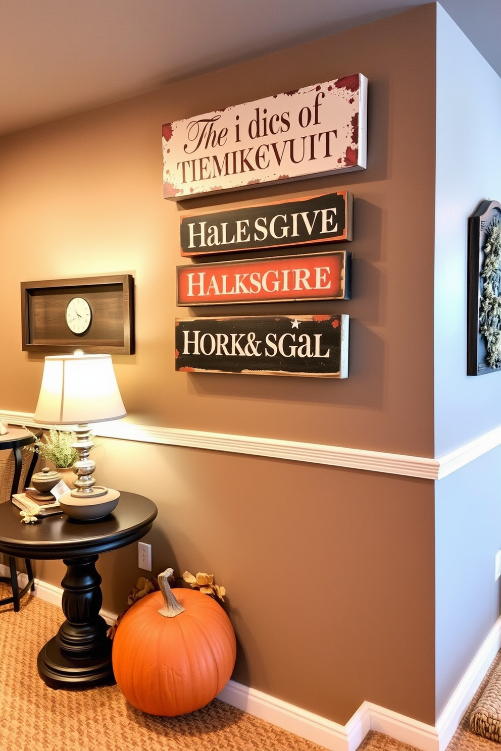 Thanksgiving Basement Decorating Ideas 29