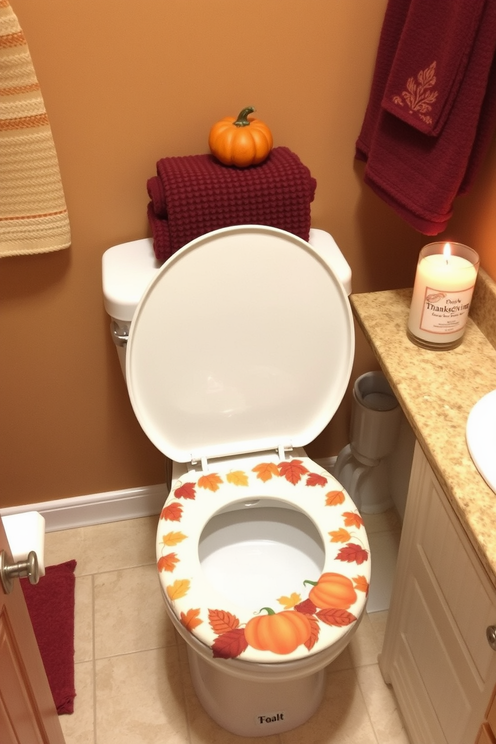 Thanksgiving Bathroom Decorating Ideas 22