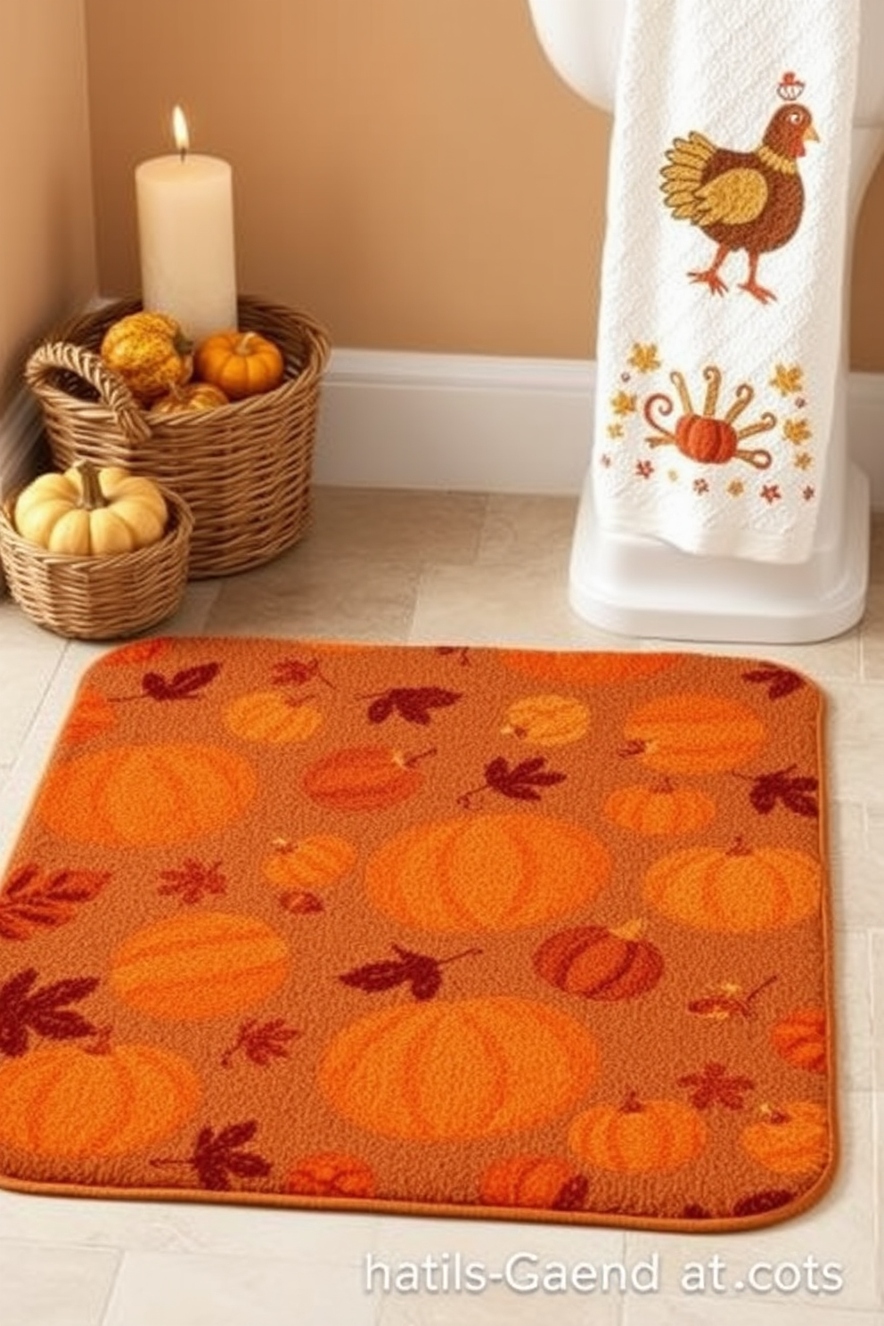 Thanksgiving Bathroom Decorating Ideas 26