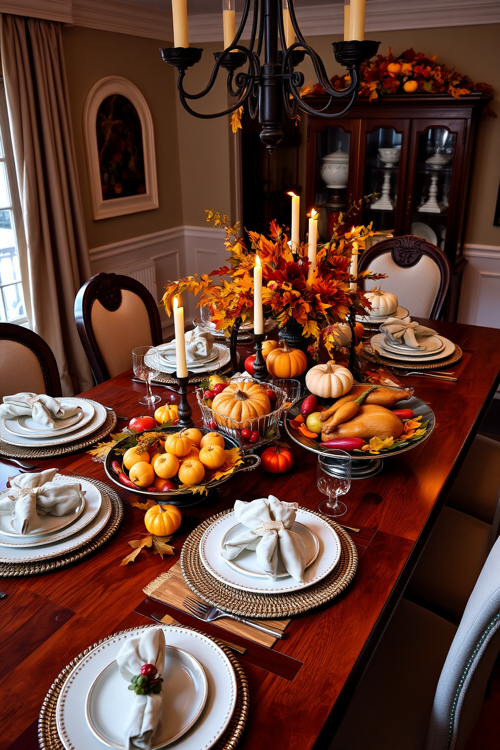 Thanksgiving Dining Room Decorating Ideas 29