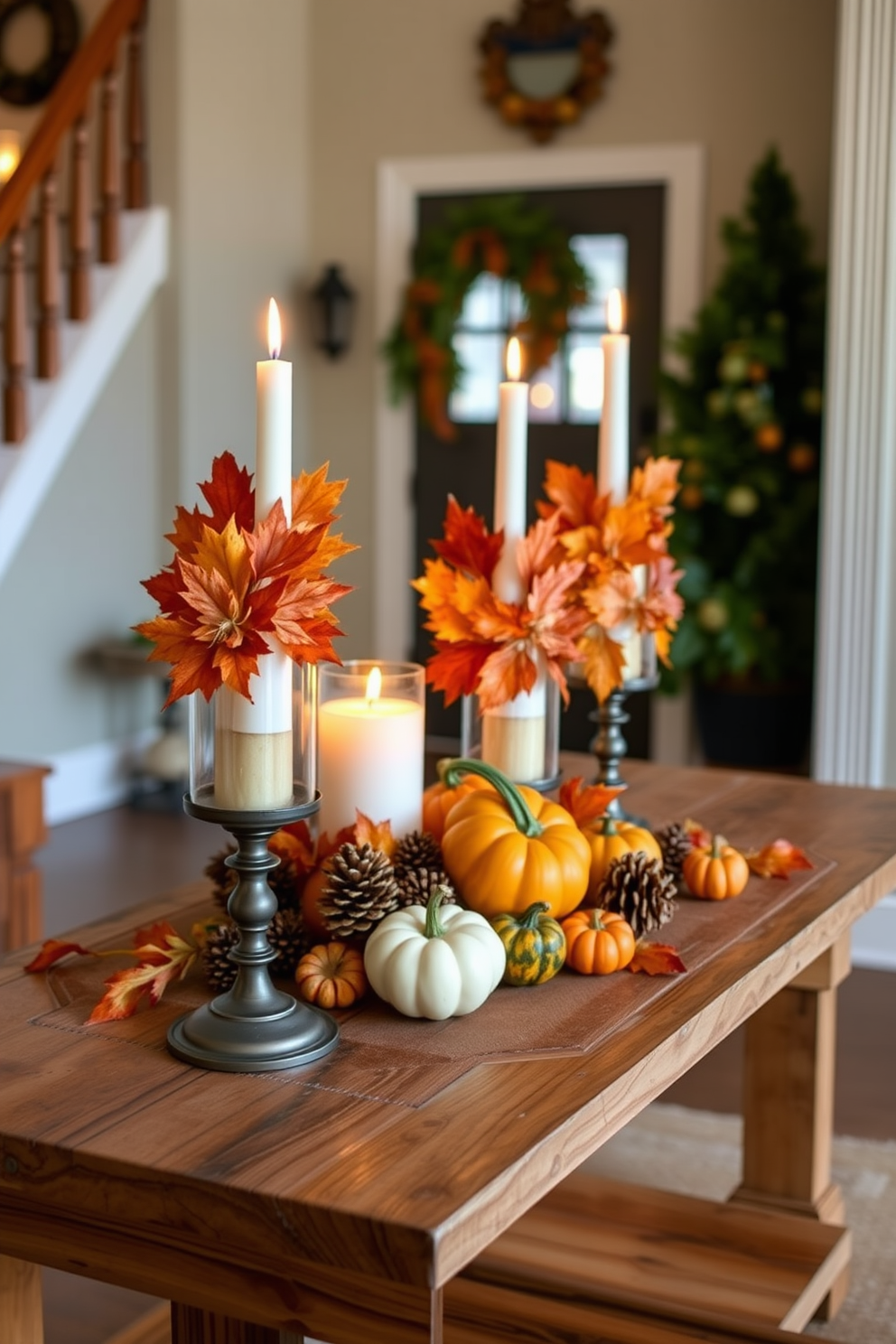 Thanksgiving Entryway Decorating Ideas 12