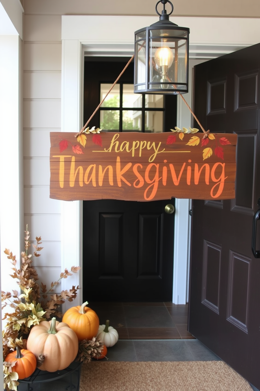 Thanksgiving Entryway Decorating Ideas 13