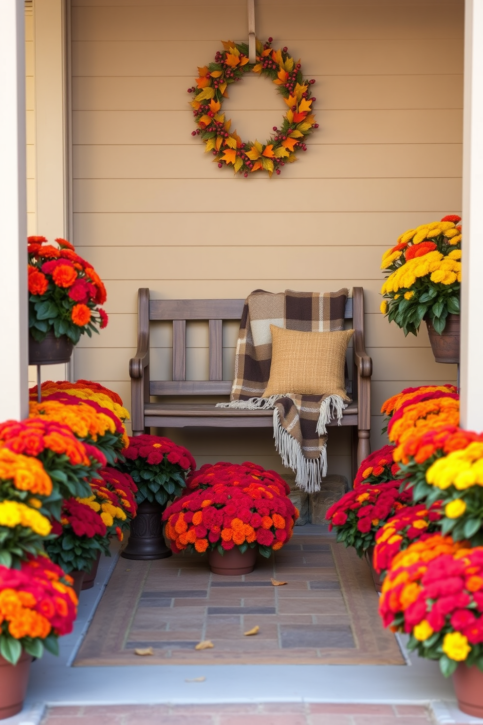 Thanksgiving Entryway Decorating Ideas 16