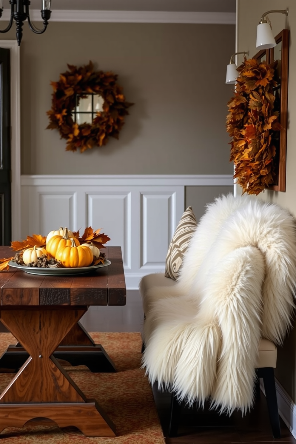 Thanksgiving Entryway Decorating Ideas 21