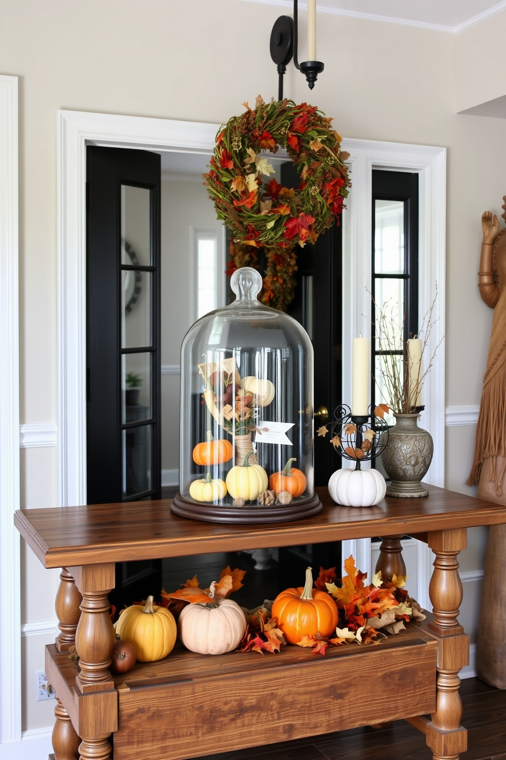 Thanksgiving Entryway Decorating Ideas 23