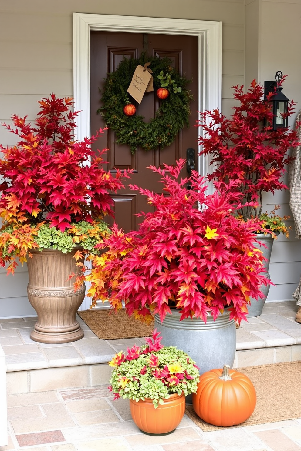 Thanksgiving Entryway Decorating Ideas 26