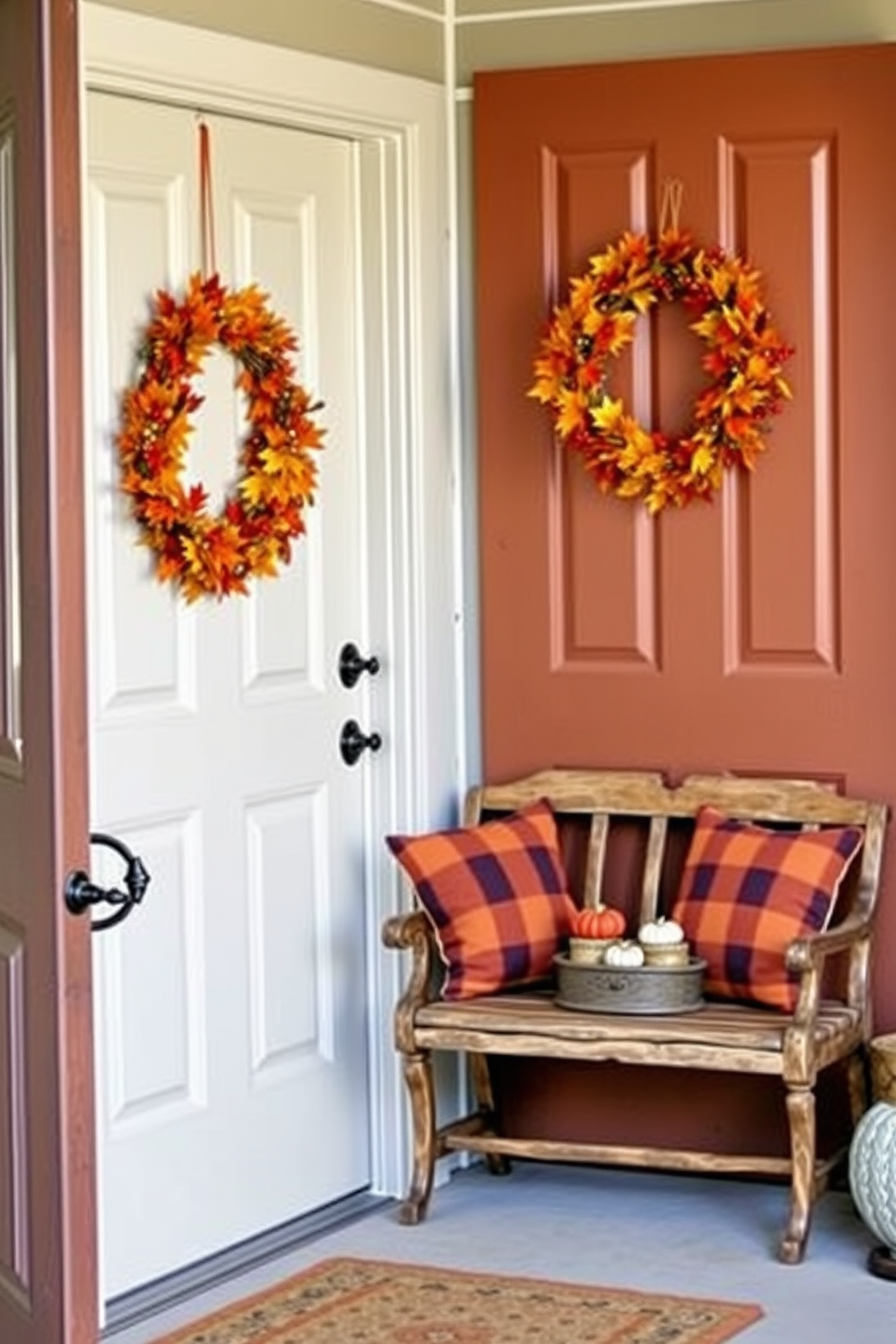 Thanksgiving Entryway Decorating Ideas 27