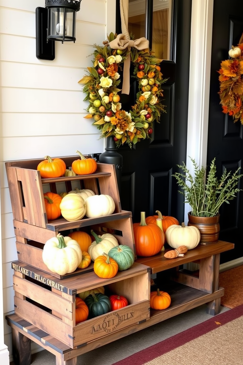 Thanksgiving Entryway Decorating Ideas 7