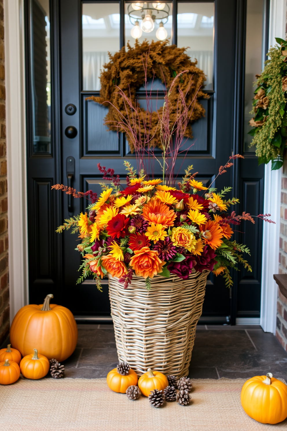 Thanksgiving Entryway Decorating Ideas 8