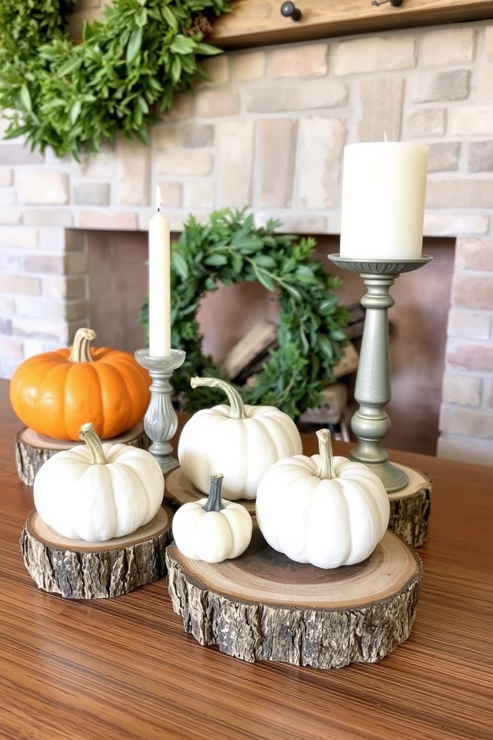 Thanksgiving Fireplace Decorating Ideas 13