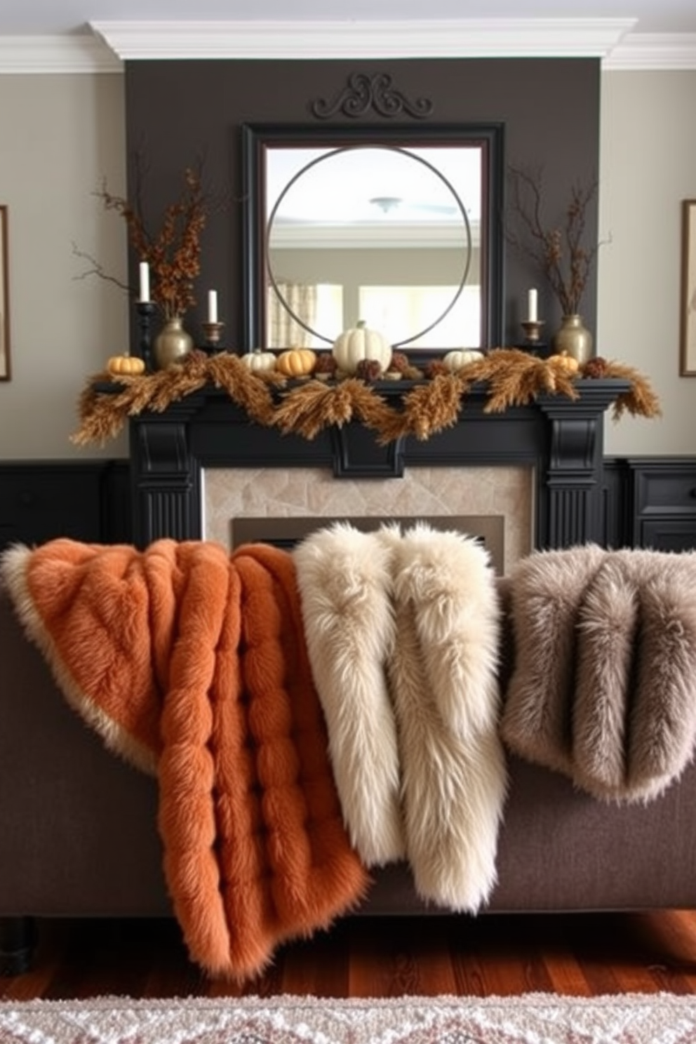 Thanksgiving Fireplace Decorating Ideas 21