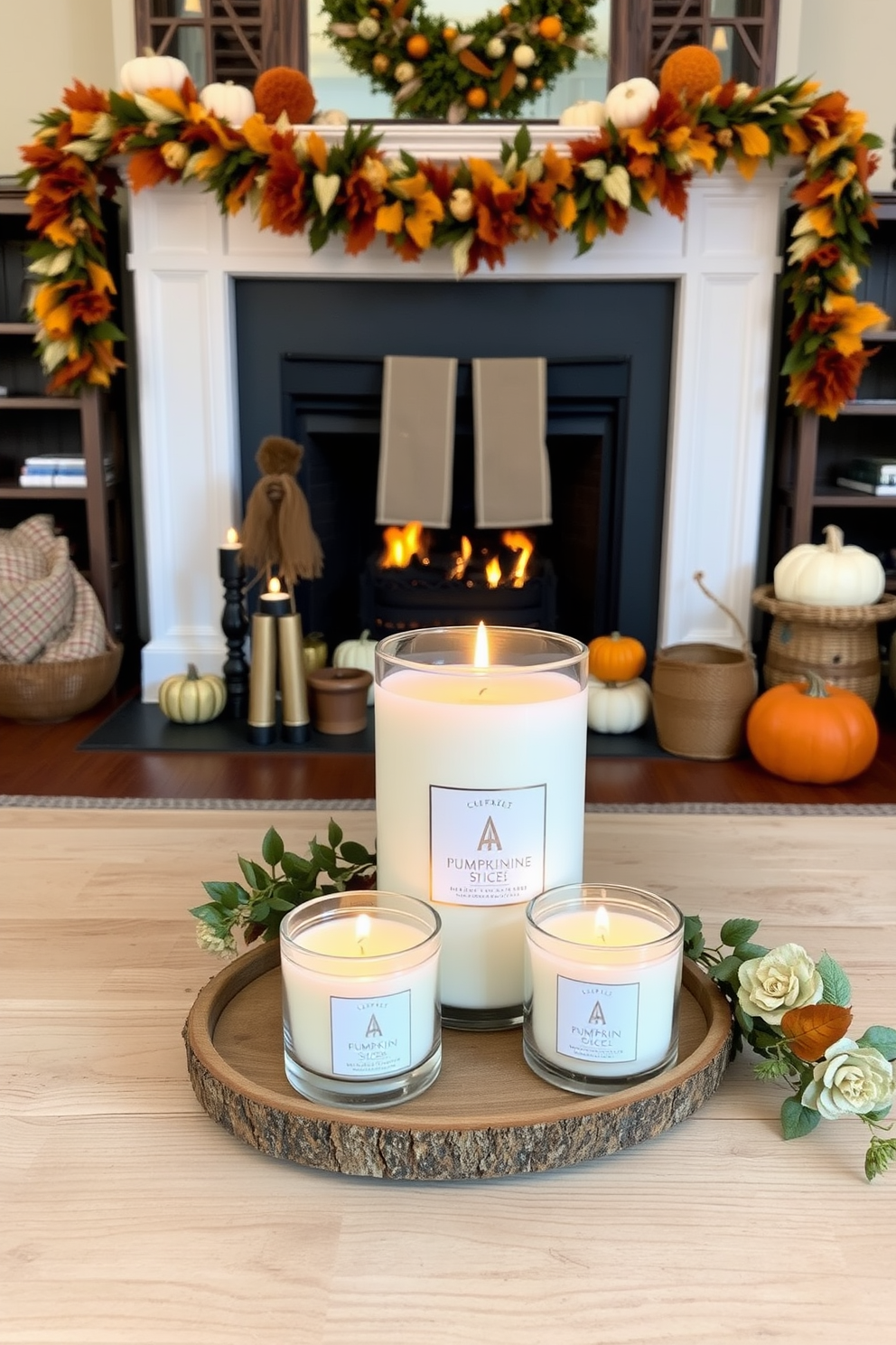 Thanksgiving Fireplace Decorating Ideas 22