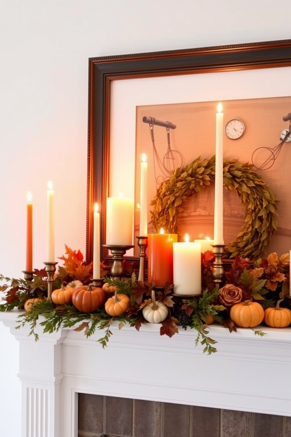 Thanksgiving Fireplace Decorating Ideas 3