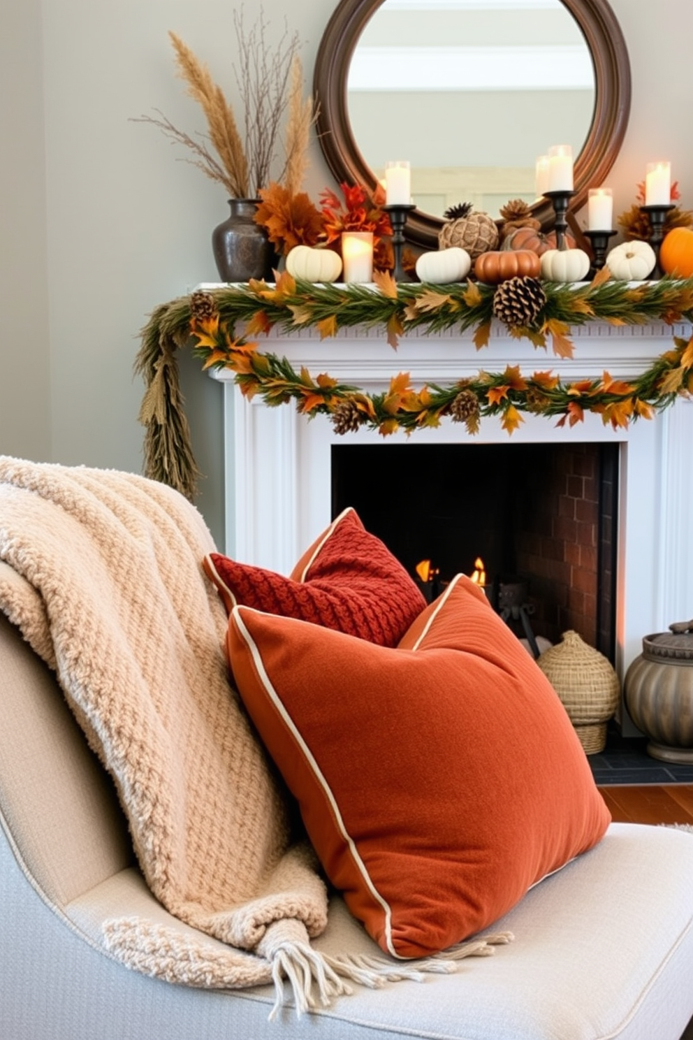 Thanksgiving Fireplace Decorating Ideas 8