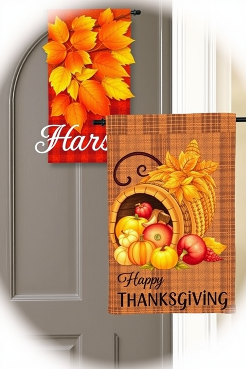 Thanksgiving Front Door Decorating Ideas 11