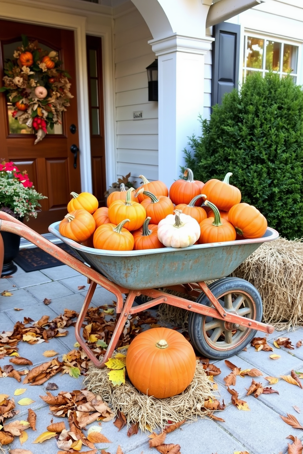 Thanksgiving Front Door Decorating Ideas 12