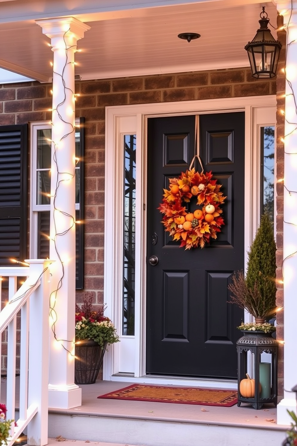 Thanksgiving Front Door Decorating Ideas 13