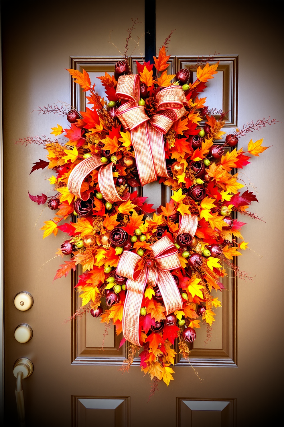 Thanksgiving Front Door Decorating Ideas 15