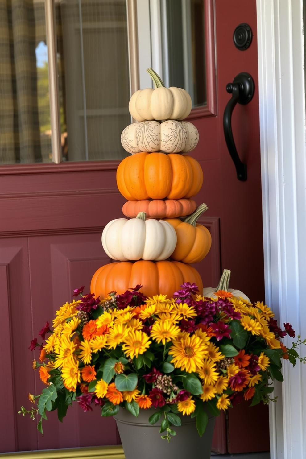 Thanksgiving Front Door Decorating Ideas 2