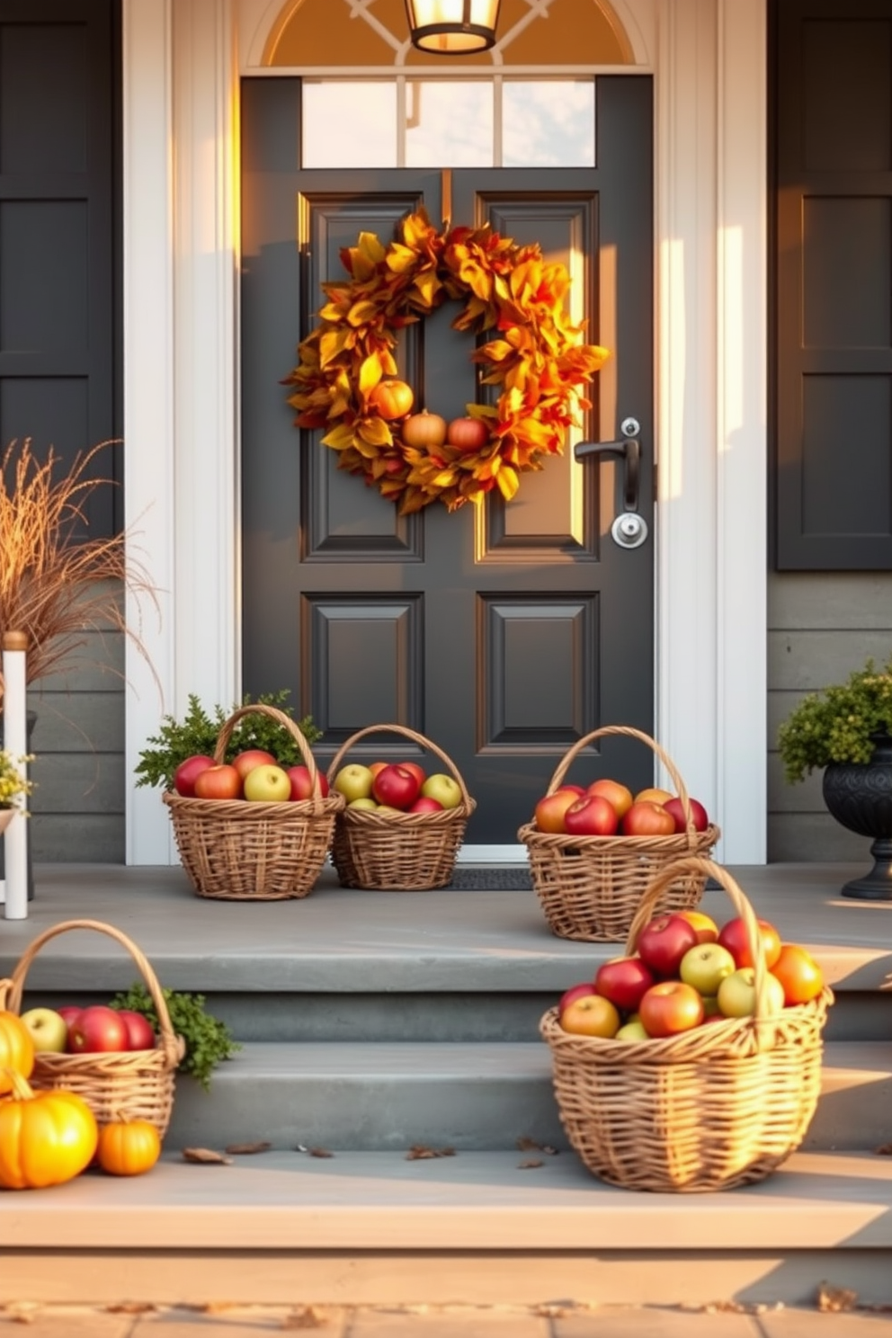 Thanksgiving Front Door Decorating Ideas 20