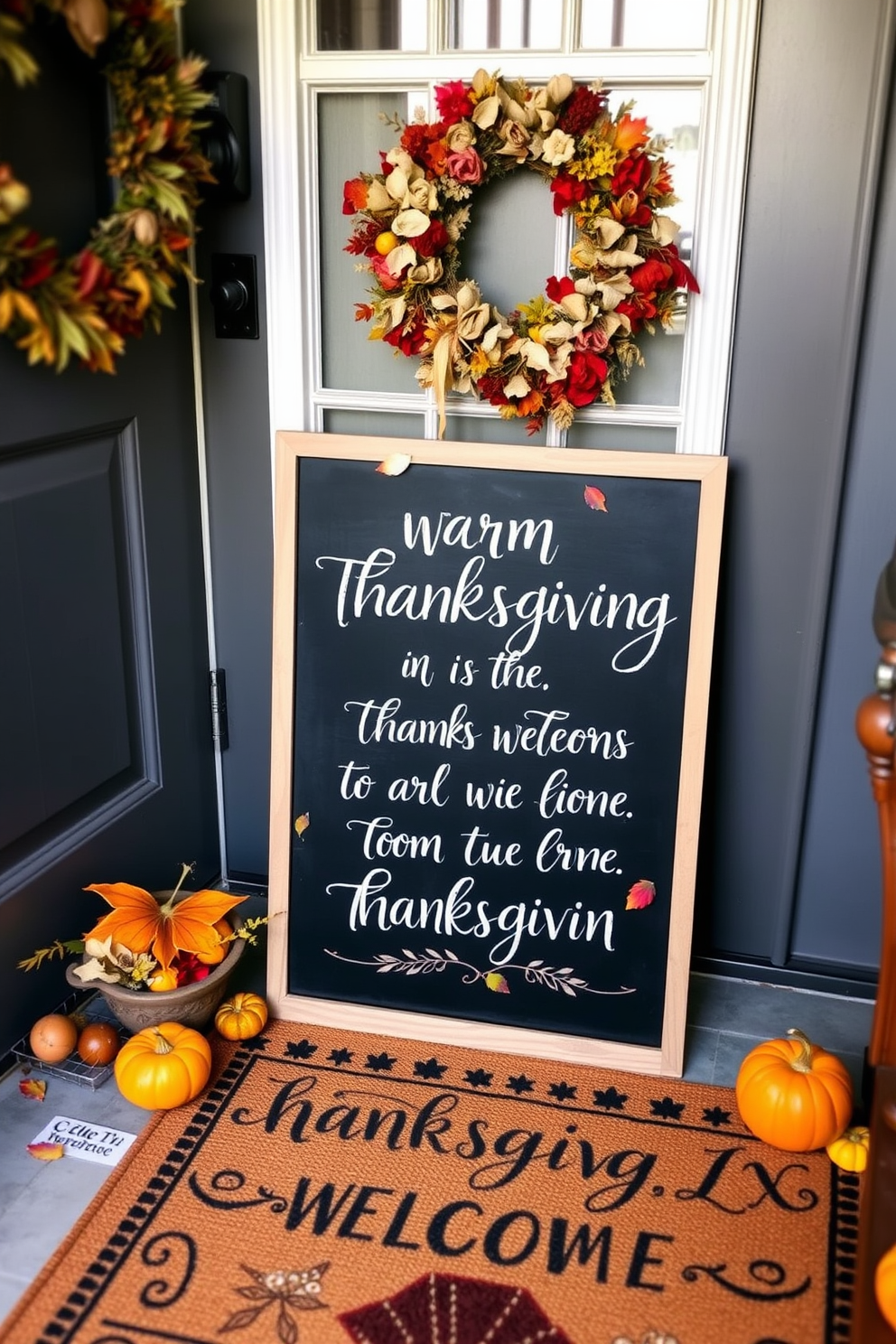 Thanksgiving Front Door Decorating Ideas 22