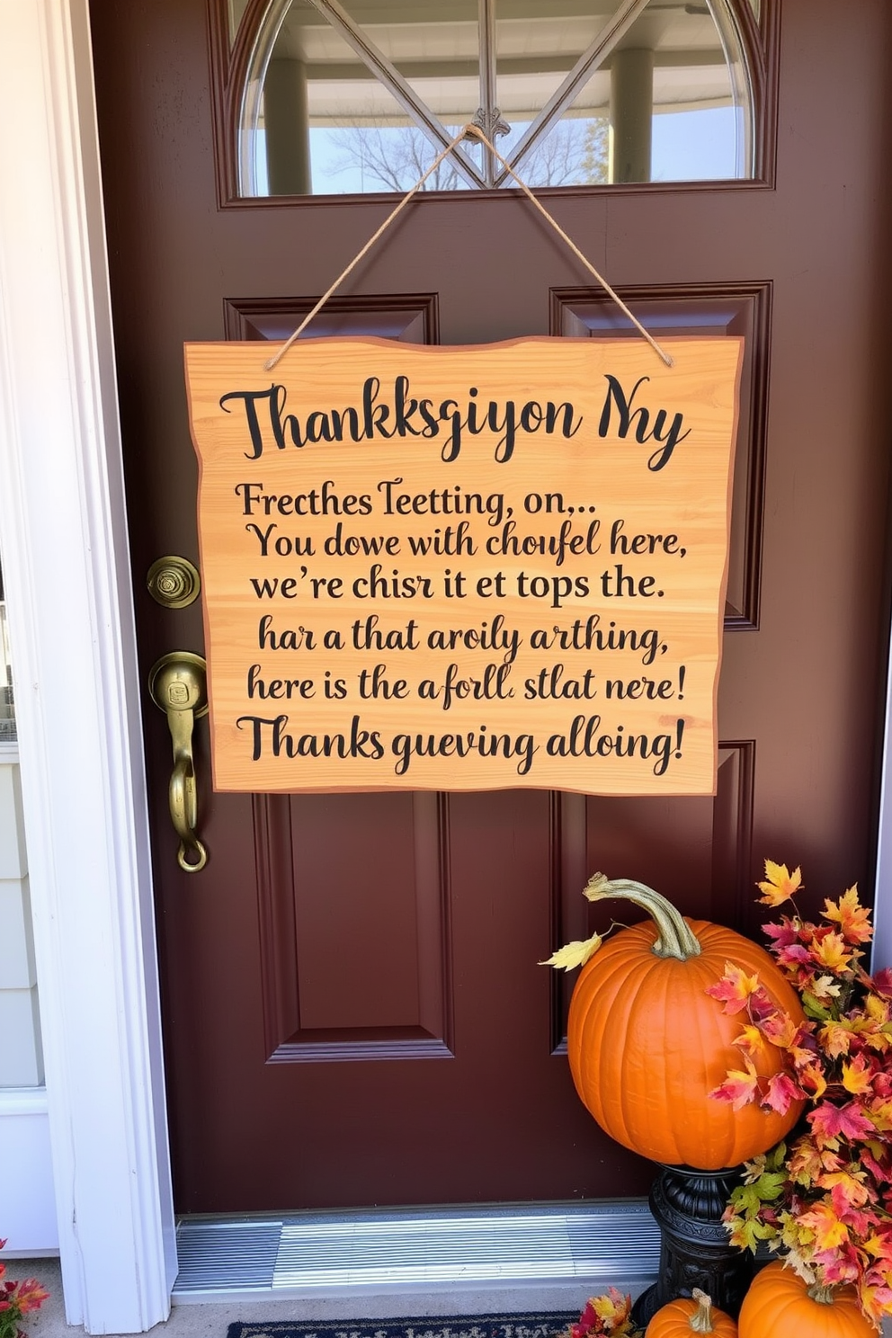 Thanksgiving Front Door Decorating Ideas 3