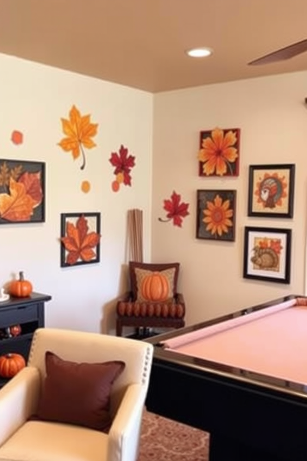 Thanksgiving Game Room Decorating Ideas 1