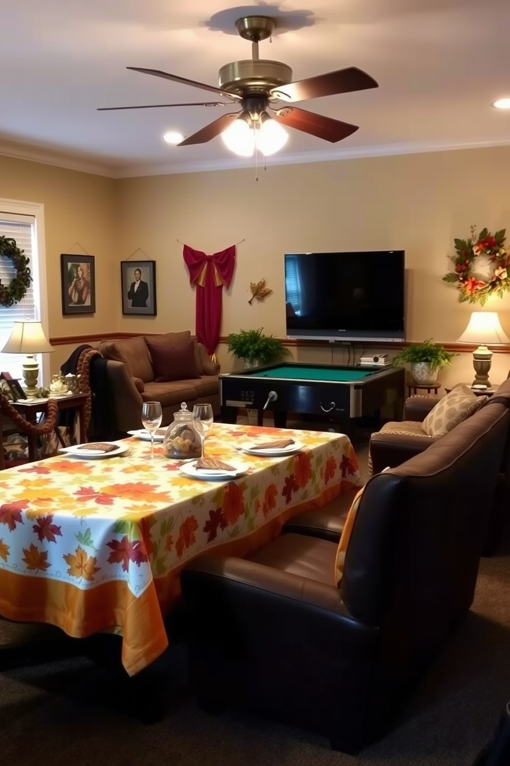 Thanksgiving Game Room Decorating Ideas 10